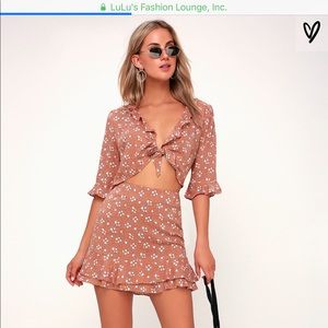 Lulus Floral Set - Never Been Worn! Size Medium